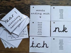CURSIVE Statutory spellings PDF keyring for years 1 and 2