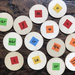 Eco friendly phonics circles, counters