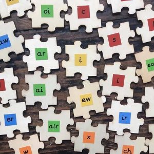 Environmentally friendly, colour coded phonics tiles for word building - Gallery 1