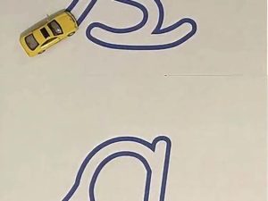 Large, digital, PDF (A4) CURSIVE letter outlines - Gallery 2