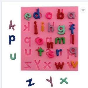 Mini Silicone play dough alphabet mould - Gallery 1