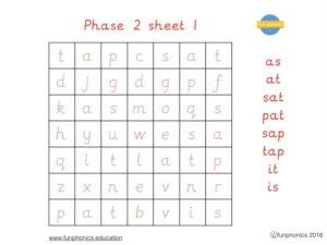 PRE CURSIVE Phase 2 word searches PDF (digital file)