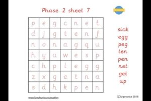 PRE CURSIVE Phase 2 word searches PDF (digital file) - Gallery 1
