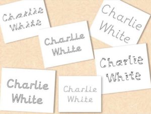 Personalised A4 phonics name labels! PDF digital file