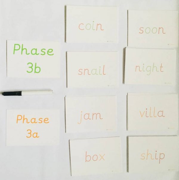 Phase 3 a and b wipe clean flashcards