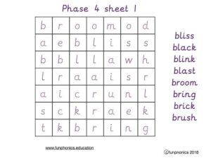 Phase 4 word searches