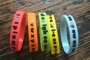 Youth size phonics wristbands