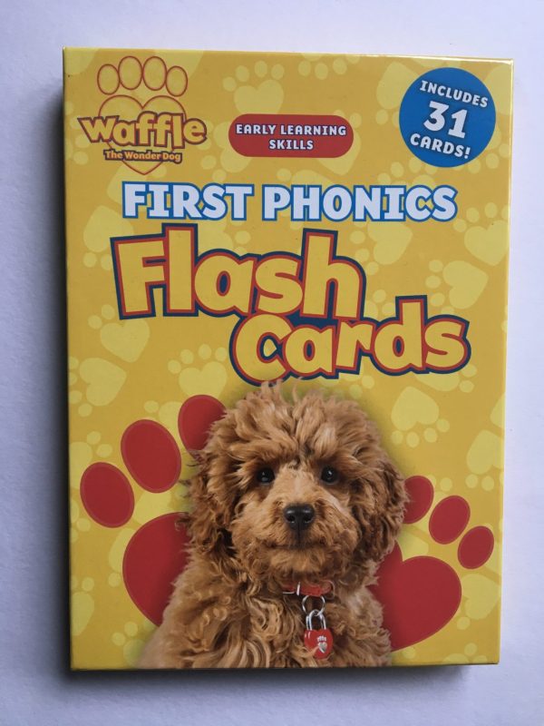 Waffle the Wonder Dog first phonics flash cards