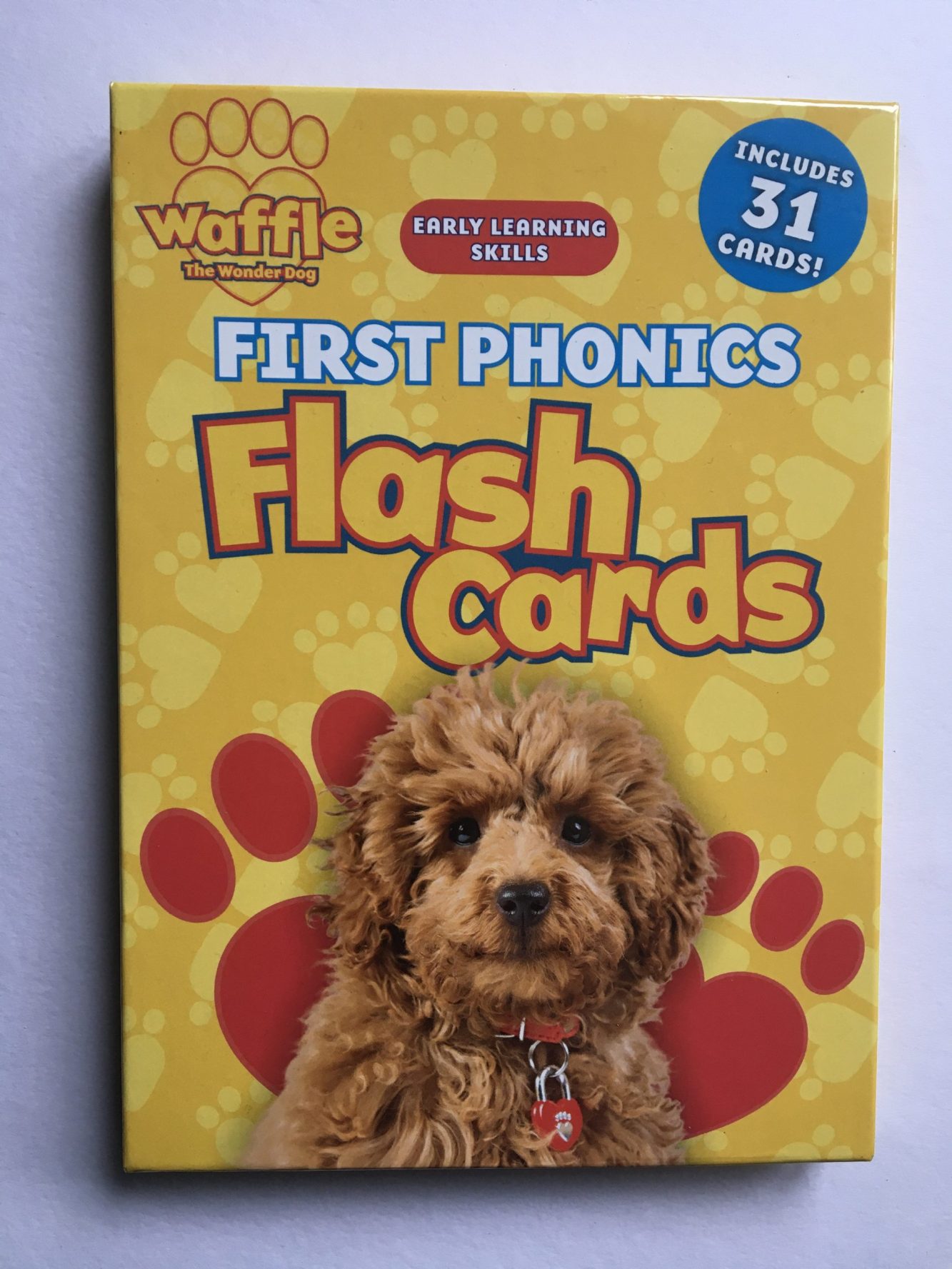 Waffle the Wonder Dog first phonics flash cards