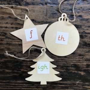 Phonic christmas decorations letters and sounds activity