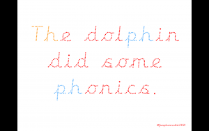 Letters and sounds colour coded phonic sentences