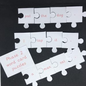 Phase 2 phonic word puzzles