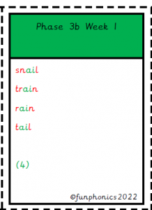 colour coded phonic puzzles