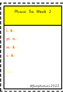 colour coded phonic puzzles