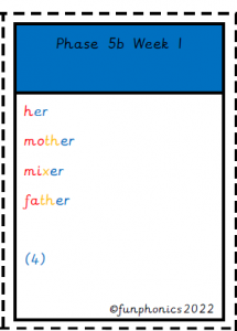 colour coded phonic puzzles