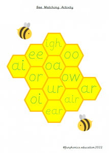 colour coded phonic puzzles