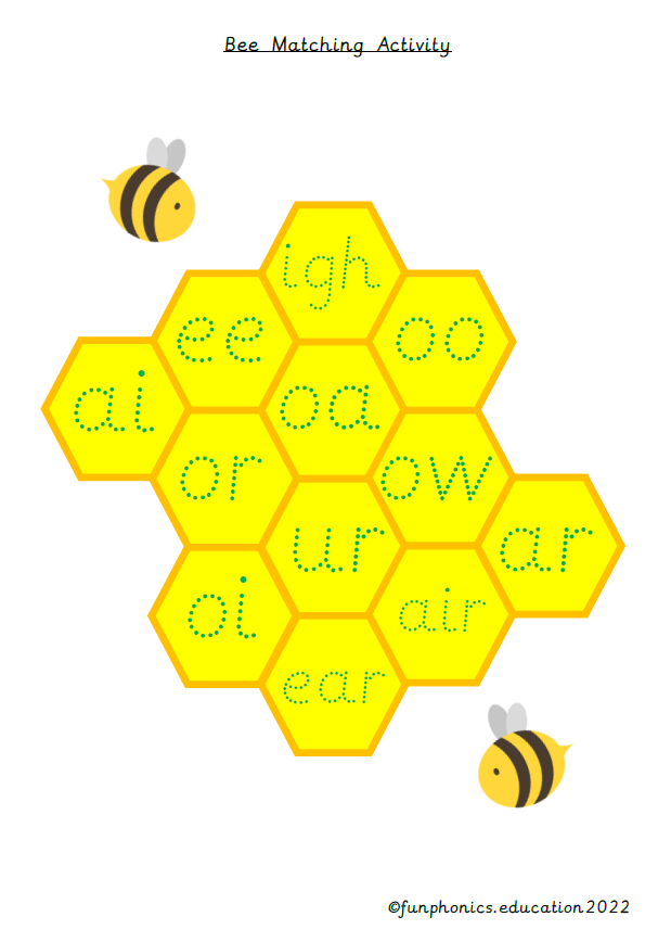 colour coded phonic puzzles